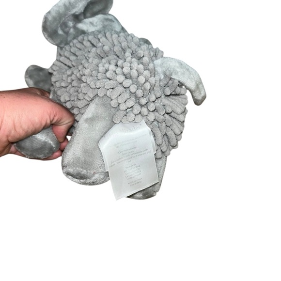 Little Miracles Gray Elephant Plush Stuffed Animal baby lovie 10” like new - Picture 5 of 5